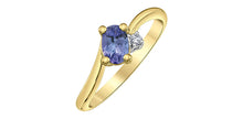Load image into Gallery viewer, Ring - Tanzanite &amp; Natural Diamonds  - 10kt  gold  | DD8293YTZ
