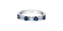 Load image into Gallery viewer, Ring - 14kt White Gold - Sapphires &amp; Canadian Diamonds | ML879WSA
