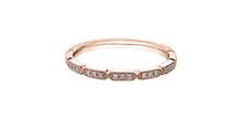 Charger l&#39;image dans la galerie, Ring - 10kt Rosa gold - diamonds | DX745R08
