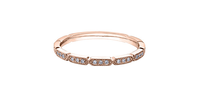 Ring - 10kt Rosa gold - diamonds | DX745R08
