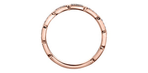 Ring - 10kt Rosa gold - diamonds | DX745R08
