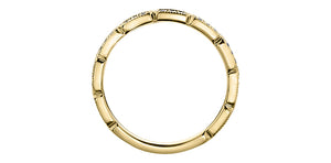 Ring - 10kt Yellow gold - diamonds | DX745Y08