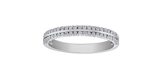 Ring - 10kt white  gold- diamonds | DX889W25