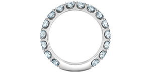 Half Eternity Ring - 14kt White Gold - 2.00ct Lab Grown Diamonds