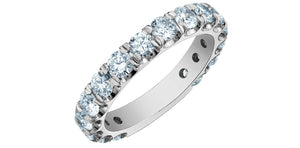 Half Eternity Ring - 14kt White Gold - 2.00ct Lab Grown Diamonds