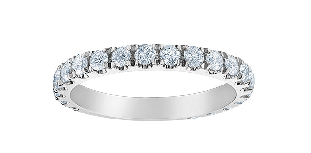 Half Eternity Ring - Lab Grown Diamonds - 14kt White Gold - 1.50ct Total