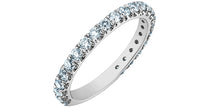 Load image into Gallery viewer, Half Eternity Ring | 14kt White Gold | 0.75ct Lab Grown Diamonds
