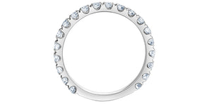 Half Eternity Ring - 14kt White Gold - 1.00ct Lab Grown Diamonds