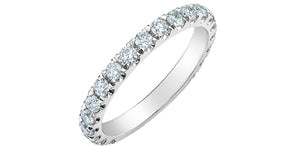 Half Eternity Ring - 14kt White Gold - 1.00ct Lab Grown Diamonds