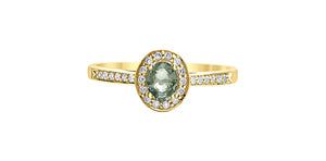 Ring - Green Sapphire  - 10kt Yellow Gold | DX907YGRSA