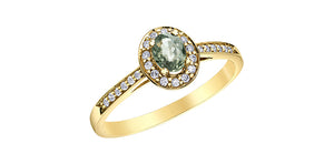 Ring - Green Sapphire  - 10kt Yellow Gold | DX907YGRSA