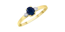 Load image into Gallery viewer, Ring - Diamonds &amp; Sapphire  - 10kt Yellow Gold | DD7898YSA
