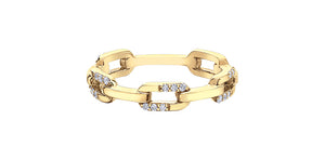 Ring - 10kt yellow gold - diamonds | DD8083Y15