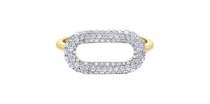 Ring - 10kt yellow & white  gold- diamonds | DD8138YW50