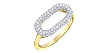 Charger l&#39;image dans la galerie, Ring - 10kt yellow &amp; white  gold- diamonds | DD8138YW50
