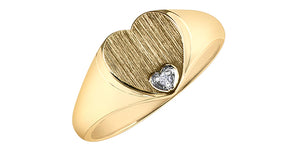 Ring - 10kt yellow gold - Diamonds | DD701