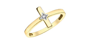Ring - 10kt yellow gold - diamonds | DD8020YG