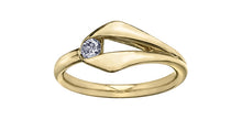 Load image into Gallery viewer, Ring - Natural Round Cut  Maple Leaf Diamonds - 10kt Yellow Gold  | ML437Y
