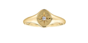 Diamond Ring Round Cut - 10kt Yellow Gold  | ML738