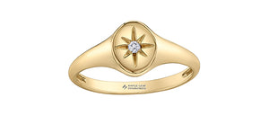 Diamond Ring Round Cut - 10kt Yellow Gold  | ML738
