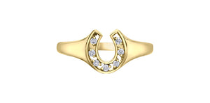 Ring - 10kt yellow gold - diamonds | DD8096Y