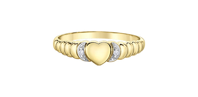 Ring - 10kt yellow gold - diamonds | DD8152Y