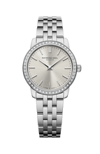 Load image into Gallery viewer, Toccata Ladies Classic Diamond Stainless Steel Old Silver Dial Quartz Watch, 24 mm | 5024-STS-64001
