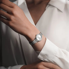 Load image into Gallery viewer, Toccata Ladies Classic Diamond Stainless Steel Old Silver Dial Quartz Watch, 24 mm | 5024-STS-64001
