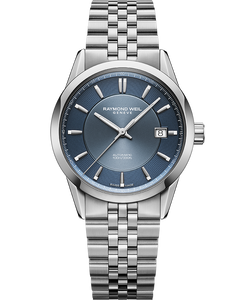 Raymond Weil Freelancer Automatic Blue Dial Stainless Steel Bracelet Watch, 38 mm | 2771-ST-50051