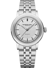 Charger l&#39;image dans la galerie, Raymond Weil Millesime Automatic Central Seconds Silver Dial Watch, 35 mm | 2125-ST-65001
