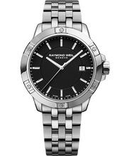 Charger l&#39;image dans la galerie, Raymond Weil Tango Classic Men&#39;s Quartz Black Dial Bracelet Watch, 41mm | 8160-ST-20041
