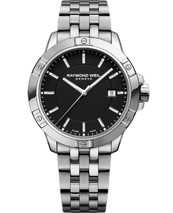 Raymond Weil Tango Classic Men's Quartz Black Dial Bracelet Watch, 41mm | 8160-ST-20041