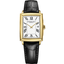 Charger l&#39;image dans la galerie, Raymond Weil Toccata Ladies Gold Quartz Leather Watch, 22.6 x 28.1 mm | 5925-PC-00300
