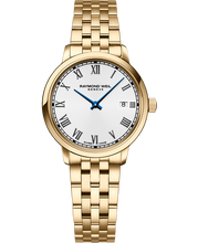 Charger l&#39;image dans la galerie, Raymond Weil Toccata Ladies Gold PVD White Dial Quartz Watch, 29 mm | 5985-P-00359
