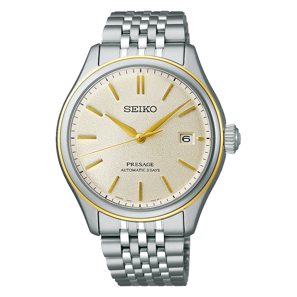 SEIKO PRESAGE automatic 腕時計　箱あり Seiko Presage Sharp Edge Series Automatic with Manual Winding 40.2