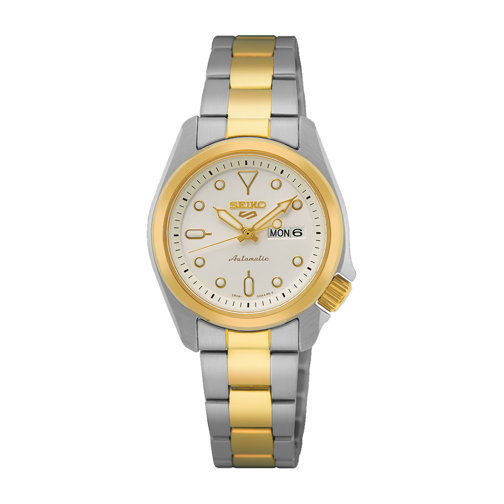 Seiko 5 automatic white on sale
