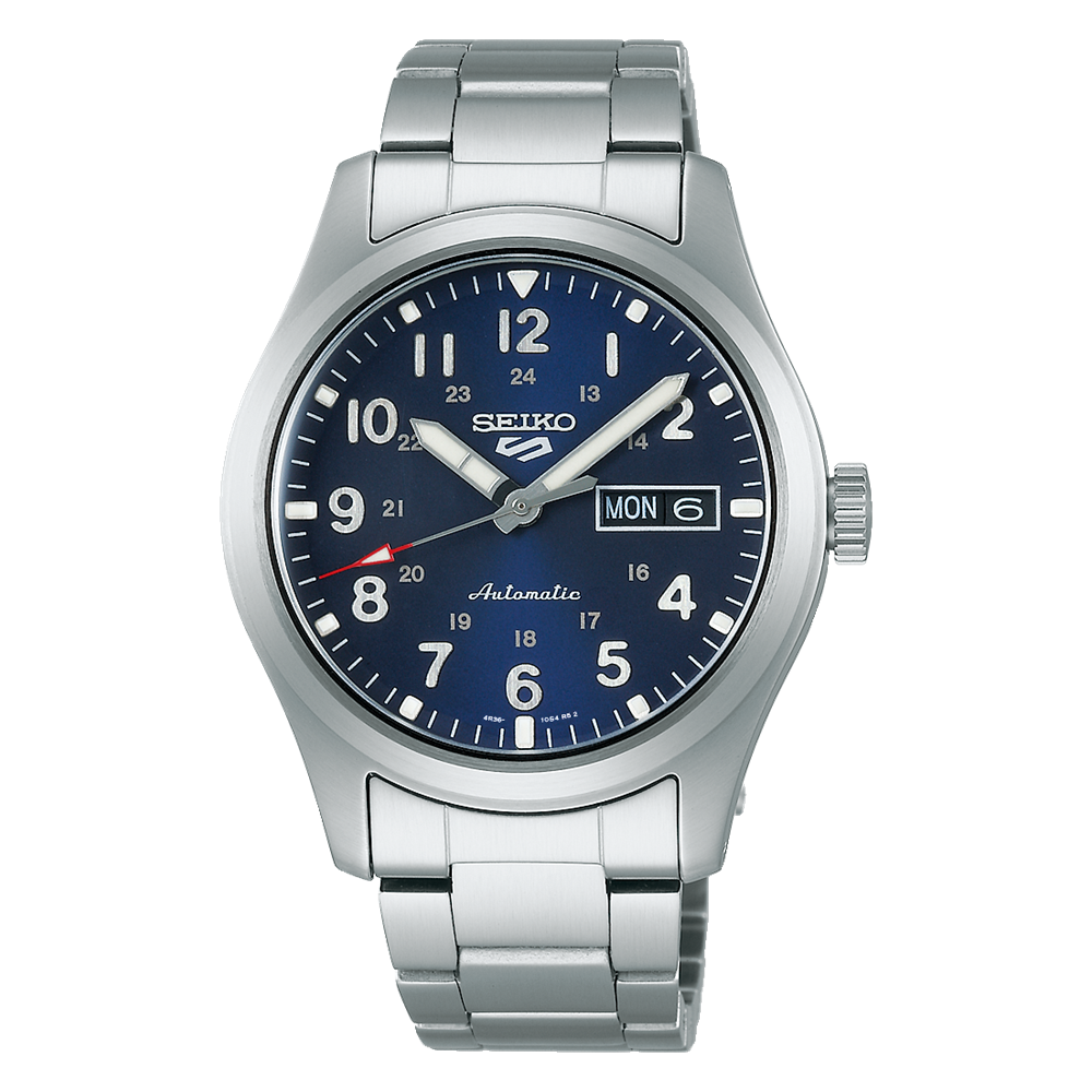Seiko 5 Sports Blue 39mm SRPG29 Assaleh Joailleries Jewellers