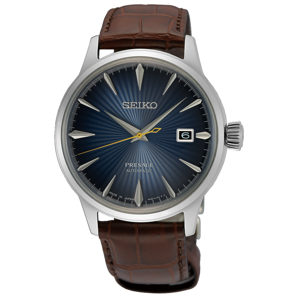 Seiko automatic leather best sale band