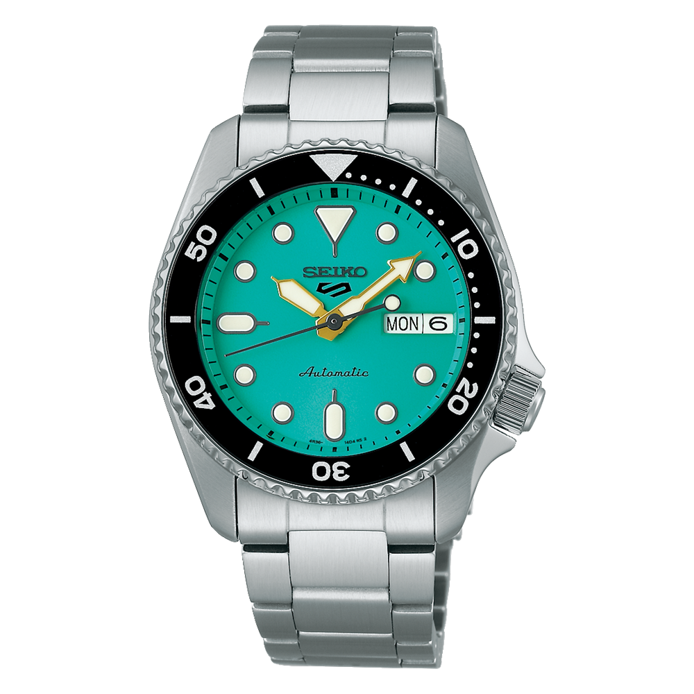 Seiko 5 Sports Green Mint 38MM SRPK33K1F Assaleh Joailleries Jewellers