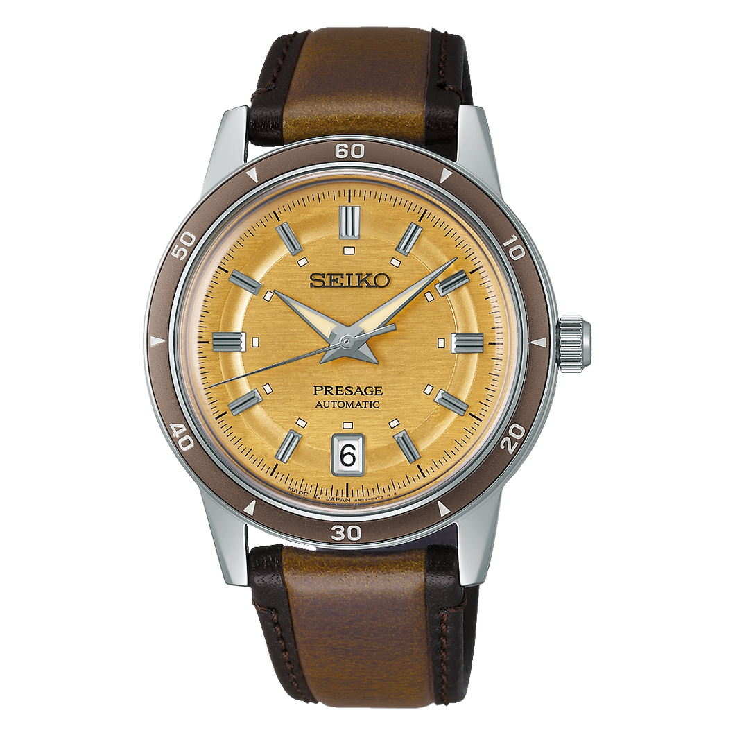 Seiko Presage Style 60's - Yellow - 39.5mm | SRPL75J1