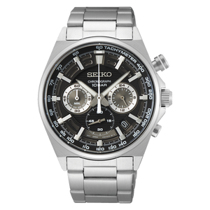 Seiko Quartz Chronograph - Black - 41.5mm | SSB397P1