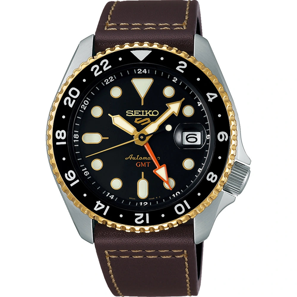 SEIKO 5 SPORTS BLACK GMT SKX RE INTERPRETATION SSK036K1 Assaleh Joailleries Jewellers