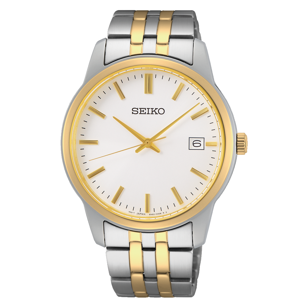 Seiko Quartz - White - 40mm | SUR402P1