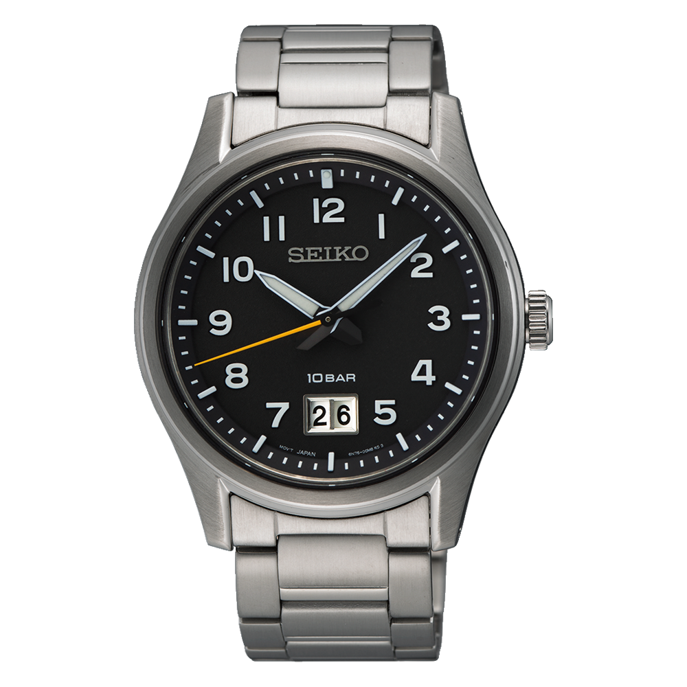 Seiko Quartz - Black - 39.5mm | SUR569P1