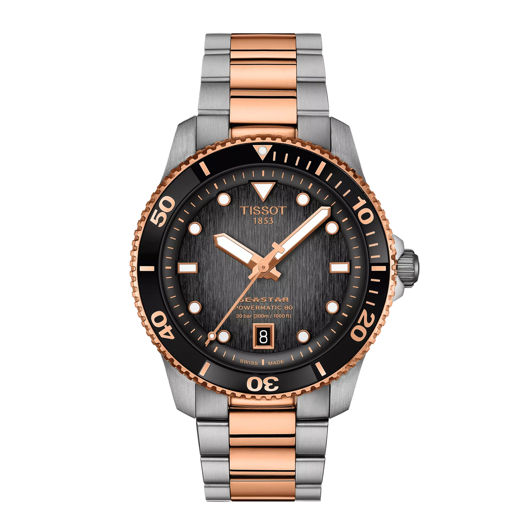 Tissot Seastar 1000 Powermatic 80 - 40mm - Graded grey-black |  T1208072205101