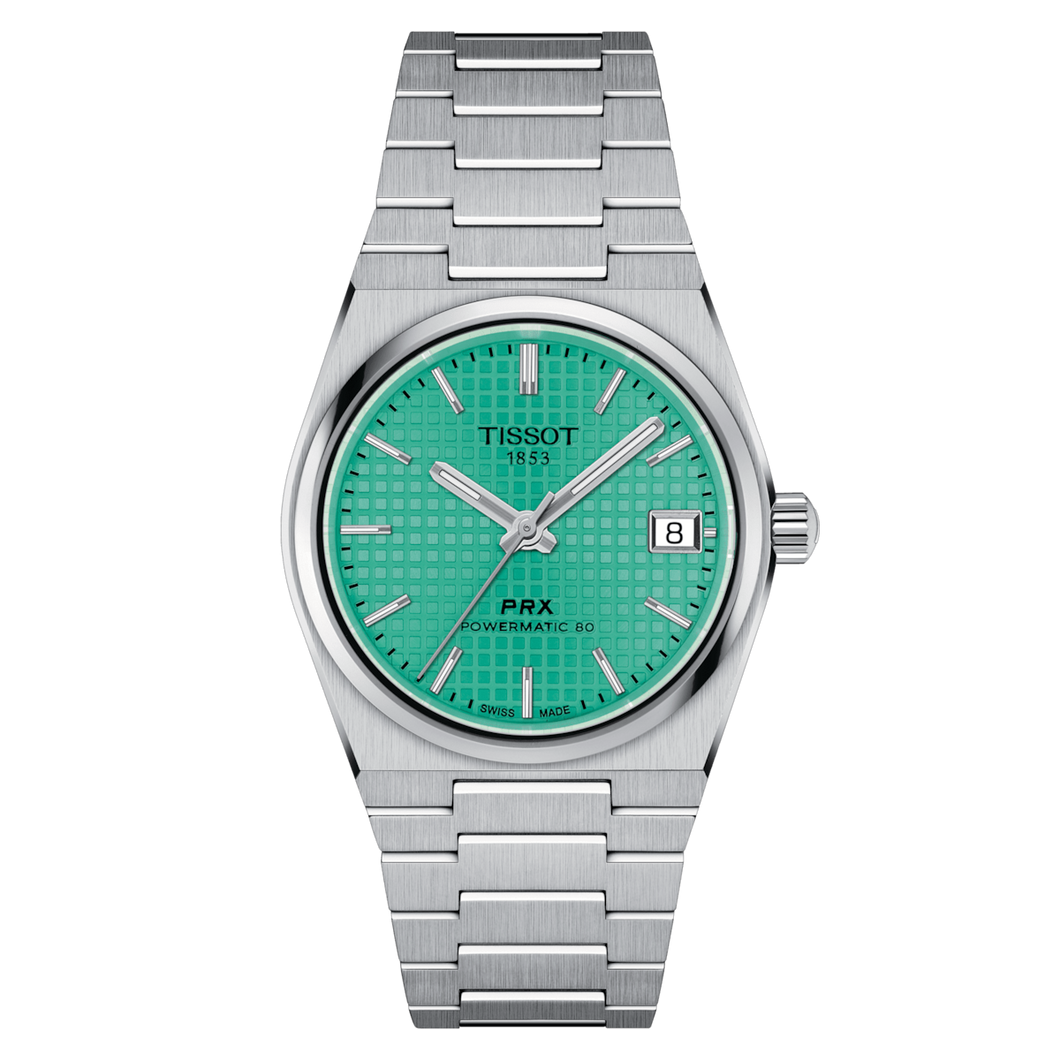 Tissot PRX Powermatic 80  Light green - 35mm |  T1372071109101