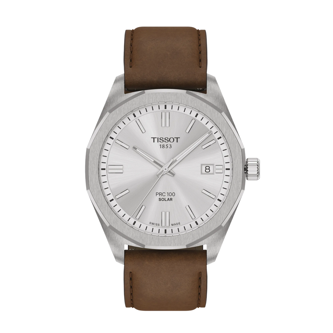 Tissot PRC 100 Solar 39mm - Silver | T1514221603100