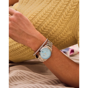 Montre Citizen Tsuyosa NJ0200-50M - Automatique, Boîtier Acier 37mm, Cadran Bleu, Bracelet Acier - Étanche 5 ATM