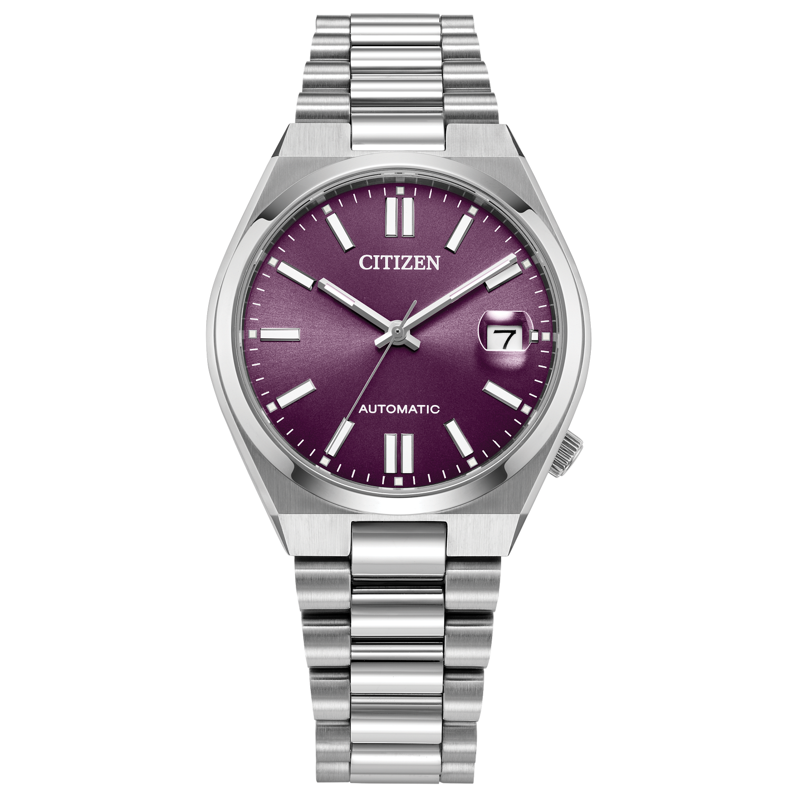その他 jewel10103 Citizen Tsuki-yomi A-T Purple Dial Super Titanium Bracelet BY1010