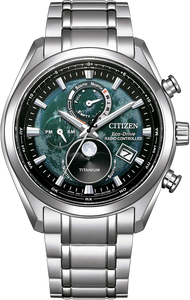 Citizen Tsuki-yomi ATOMIC TIMEKEEPING / SUPER TITANIUM - Green | BY1010-57X